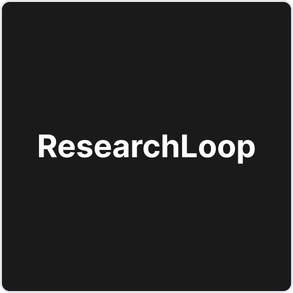 The ResearchLoop logo, indicating that multiple tools can be replaced by it for user research